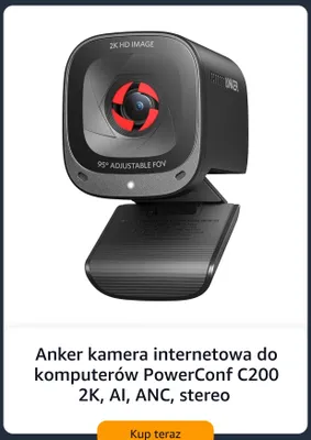 Kamera internetowa Anker PowerConf C200 2K promocja w Amazon
