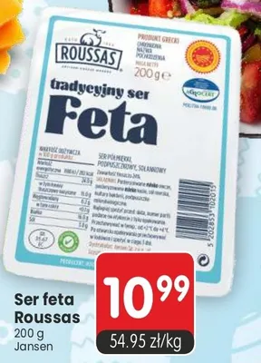 Ser feta Roussas promocja w Market Point