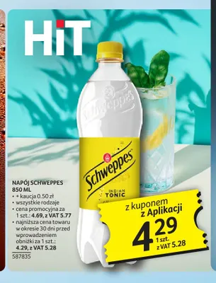 Napój gazowany Schweppes promocja w Selgros