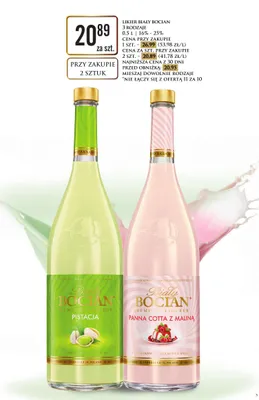 Likier Panna Cotta z maliną promocja w Dino