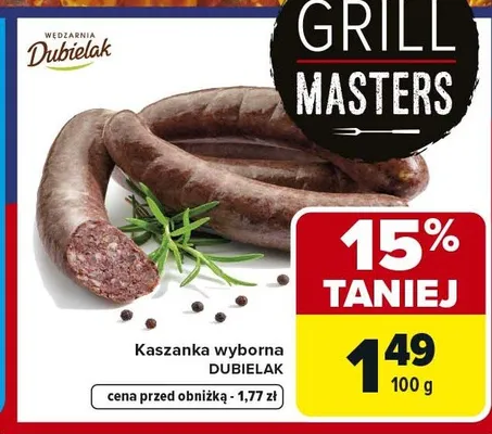 Kaszanka wyborna Dubielak promocja w Carrefour Market