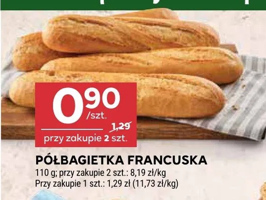 Półbagietka francuska promocja w Stokrotka