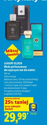 Woda perfumowana dla mężczyzn Luxury Elixir promocja w Lidl