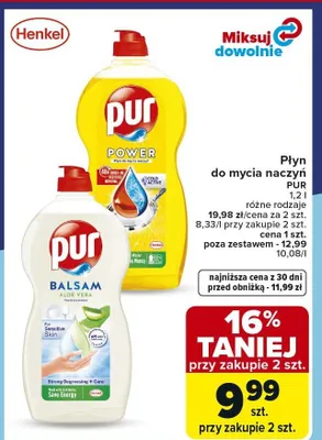 Płyn do mycia naczyń różne rodzaje promocja w Carrefour