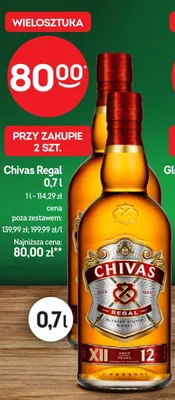 Whisky Chivas Regal 12YO promocja w Żabka