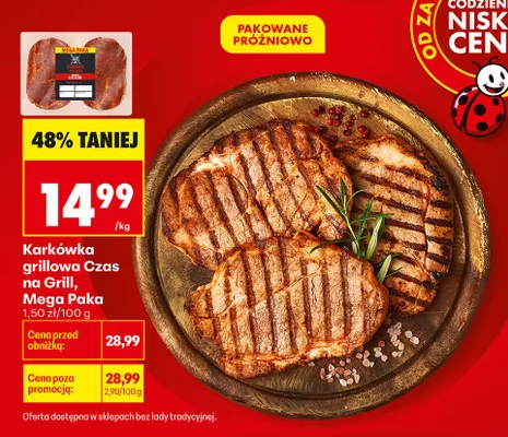 Karkówka grillowa Czas na Grill Mega Paka promocja w Biedronka