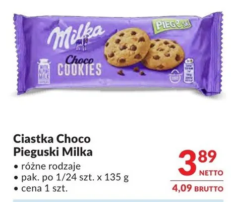 Ciastka Choco Piegusiki Milka różne rodzaje promocja w Makro