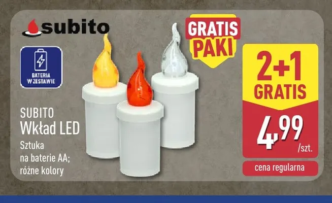 Wkład LED Subito promocja w Aldi