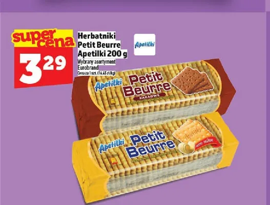 Herbatniki Petit Beurre Apetilki kakaowe promocja w TOPAZ