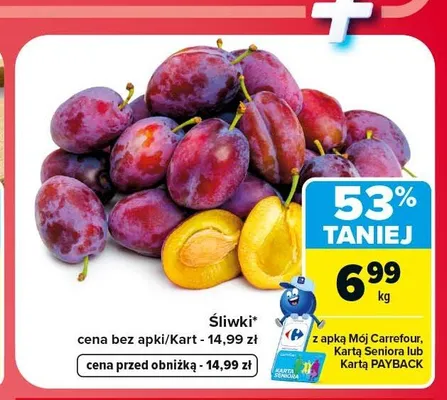 Śliwki promocja w Carrefour Market