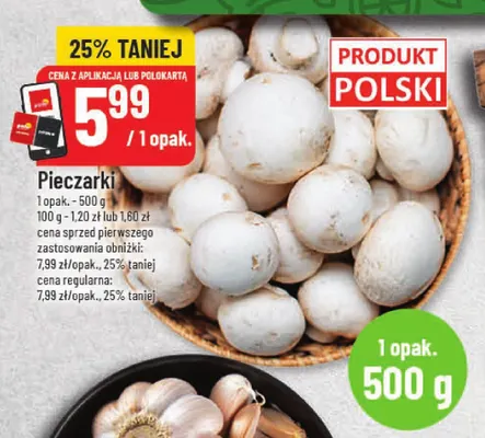 Pieczarki promocja w POLOmarket