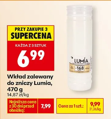 Wkład zalewany do zniczy promocja w Biedronka