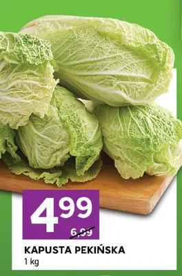 Kapusta pekińska promocja w Stokrotka