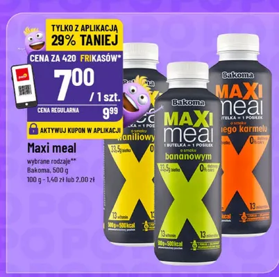 Maxi meal różne rodzaje promocja w POLOmarket
