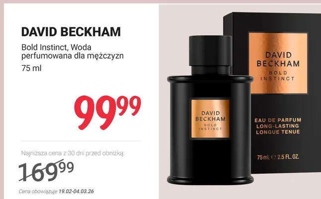 Woda perfumowana dla mężczyzn Bold Instinct promocja w Rossmann