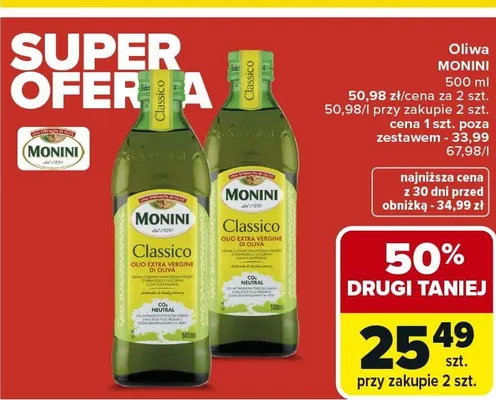 Oliwa MONINI Classico promocja w Carrefour