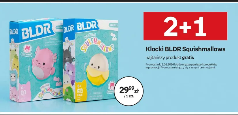 Klocki BLDR Squishmallows promocja w Empik