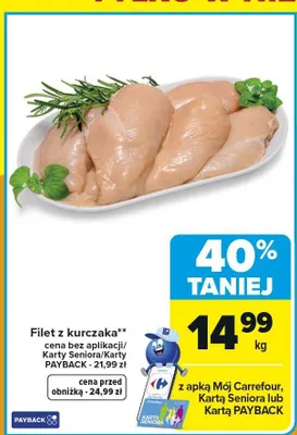 Filet z kurczaka promocja w Carrefour