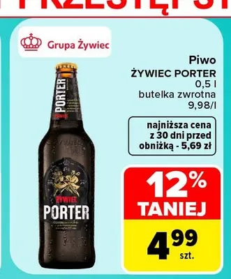 Piwo Żywiec Porter promocja w Carrefour Market