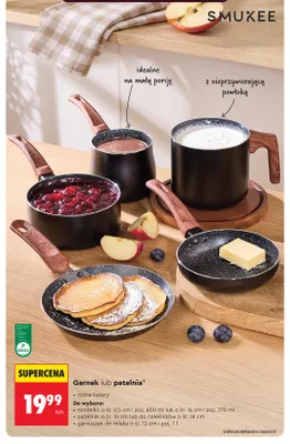 Patelnia do naleśników Smukee 18 cm promocja w Biedronka