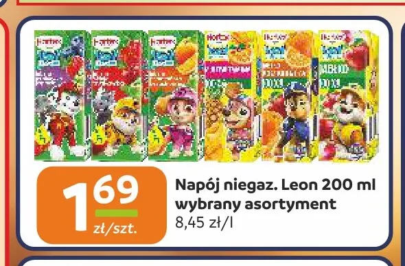 Napój niegazowany Leon promocja w Społem Częstochowa