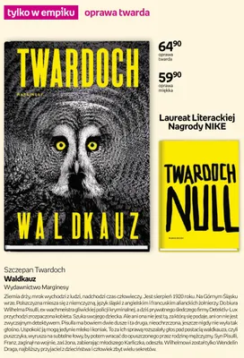 Książka Waldkauz oprawa twarda Szczepan Twardoch promocja w Empik
