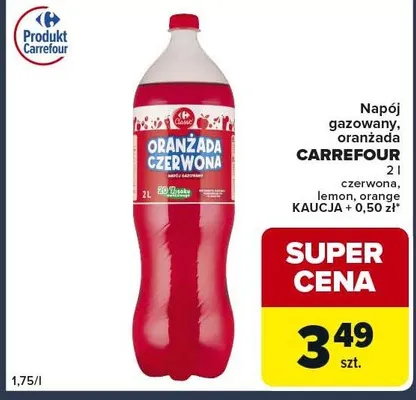 Napój gazowany oranzada czerwona, lemon, orange promocja w Globi