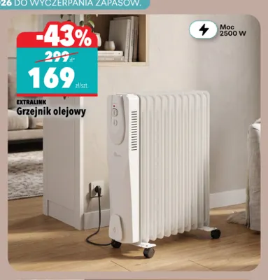 Grzejnik olejowy Extralink promocja w Biedronka Home