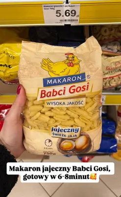 Makaron jajeczny  promocja w Dino