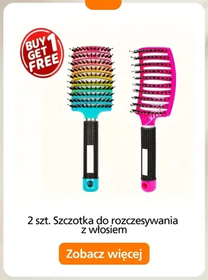 Szczotka do rozczesywania z włosiem Temu promocja w Temu