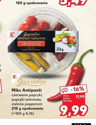 Miks Antipasti K-Classic Gold Edition promocja w Kaufland