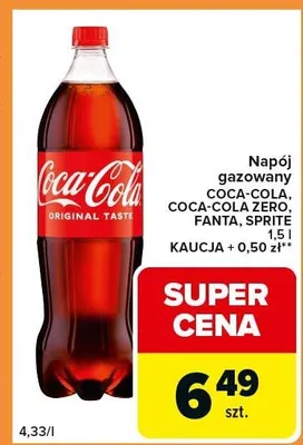Napój gazowany Coca-Cola promocja w Carrefour Express