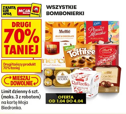 Bombonierka wszystkie rodzaje promocja w Biedronka