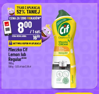 Mleczko Cif Regular promocja w POLOmarket