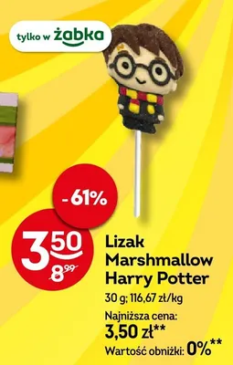 Lizak Marshmallow Harry Potter promocja w Żabka