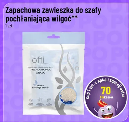 Zapachowa zawieszka do szafy pochłaniająca wilgoć Ofti promocja w POLOmarket