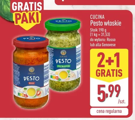Pesto włoskie alla Genovese Cucina promocja w Aldi