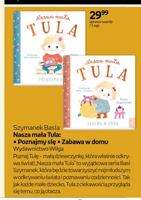 Książka Nasza mała Tula: Poznajmy się Basia Szymanek Wilga promocja w Empik
