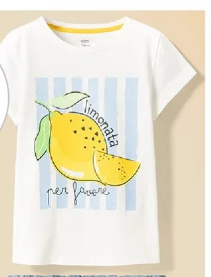 Koszulka dziewczęca biała 100% bawełny promocja w Pepco