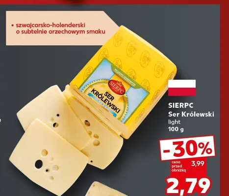 Ser Królewski light Sierpc promocja w Kaufland