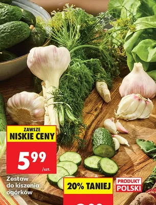 Zestaw do kiszenia ogórków promocja w Biedronka
