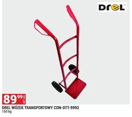 Wózek transportowy Drel CON-DTT-9992 150kg promocja w Merkury Market