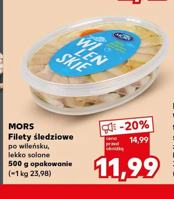 Filety śledziowe po wileńsku lekko solone Mors promocja w Kaufland