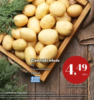 Ziemniaki młode promocja w Market Point