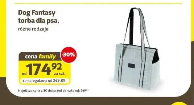 Torba dla psa Dog Fantasy promocja w Super Zoo