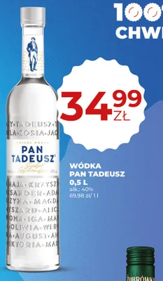 Wódka Pan Tadeusz promocja w Duży Ben