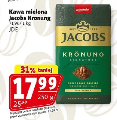 Kawa mielona Jacobs Kronung promocja w Prim Market