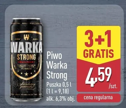 Piwo Strong promocja w Aldi
