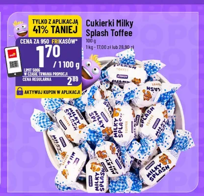 Cukierki Milky Splash Toffee Roshen promocja w POLOmarket