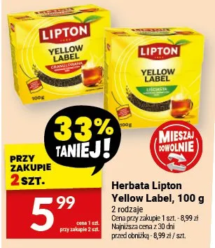 Herbata Yellow Label promocja w Twój Market